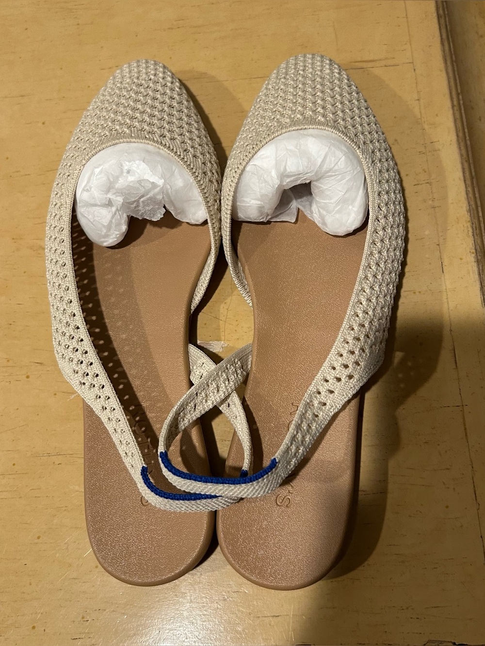 Rothy’s women’s almond slingback flats in size 10